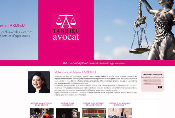 visuel du site tardieu-avocat.fr