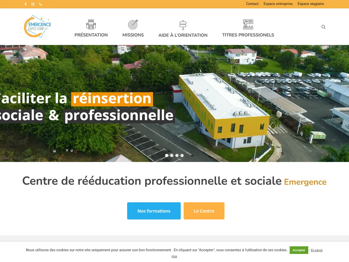 Aperçu du site ESRP Émergence